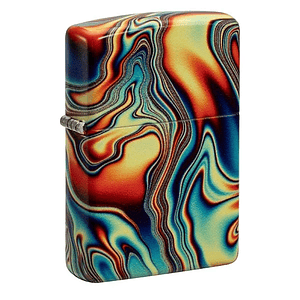 Colorful Swirl Pattern-Zippo