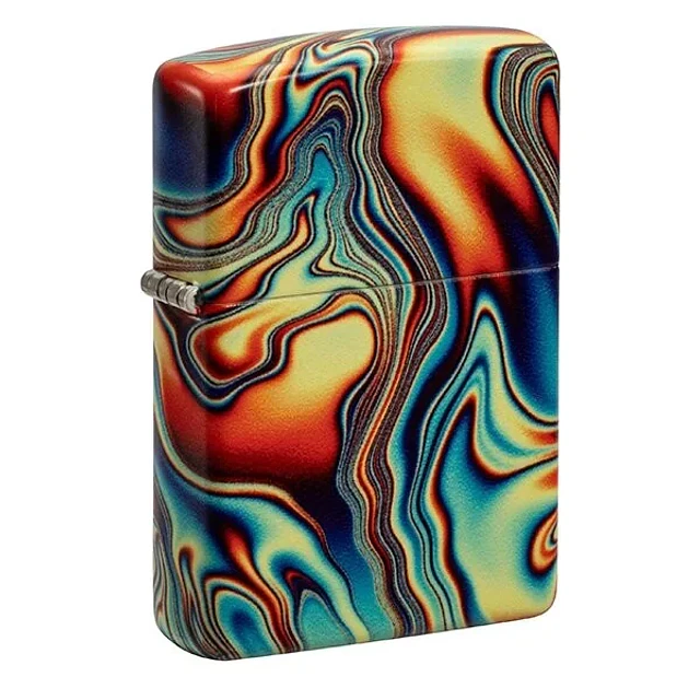 Colorful Swirl Pattern-Zippo