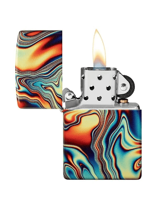 COLORFUL SWIRL PATTERN-ZIPPO 2