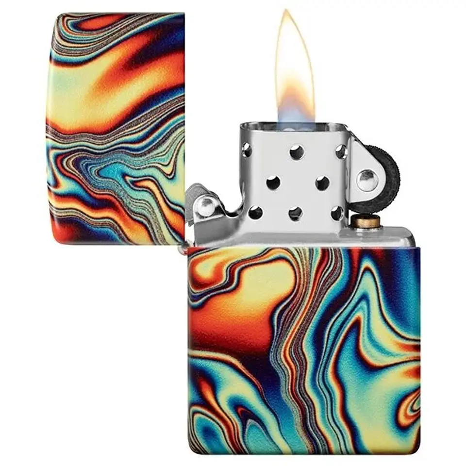 Colorful Swirl Pattern-Zippo 2