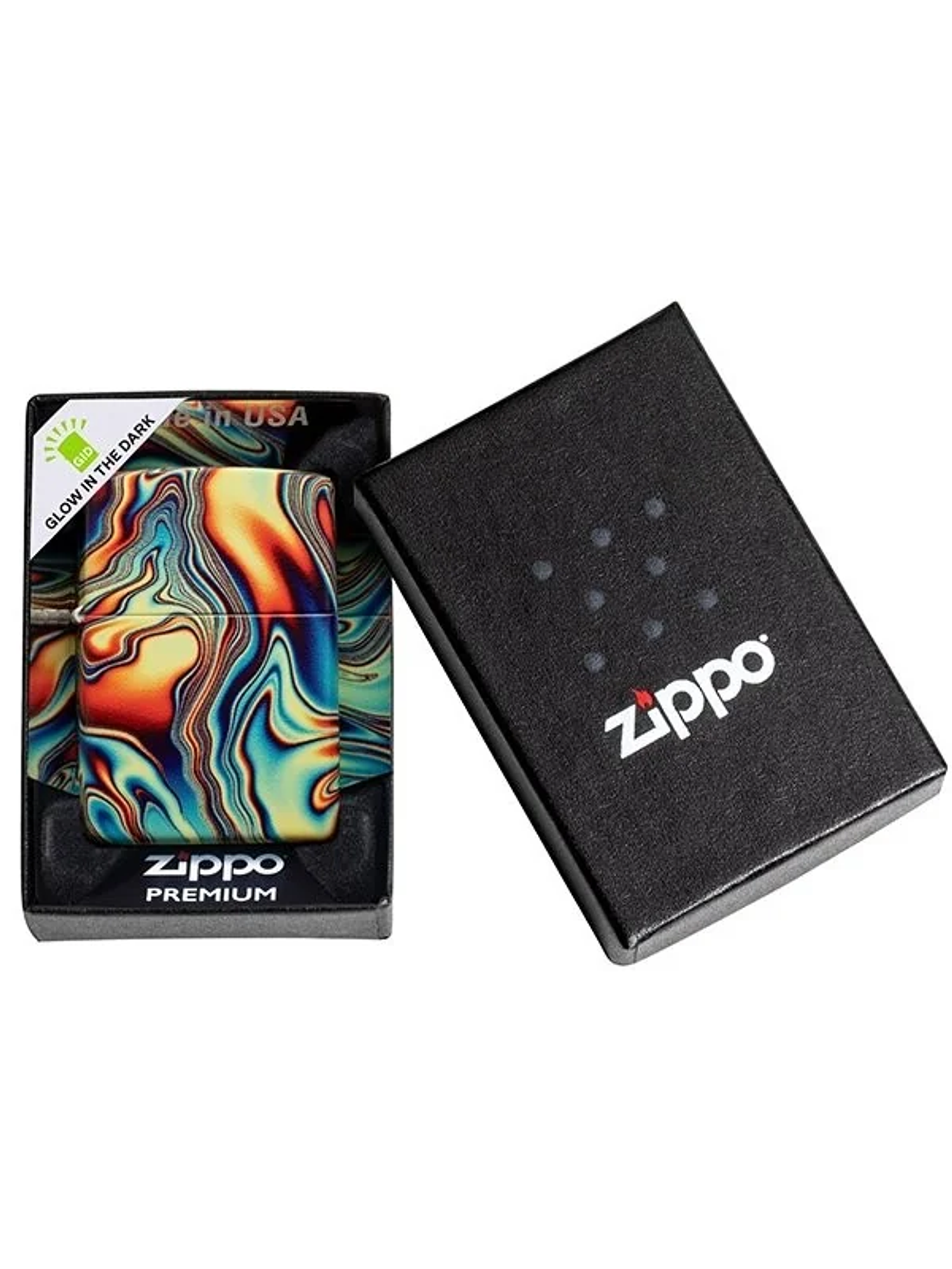 Colorful Swirl Pattern-Zippo 3