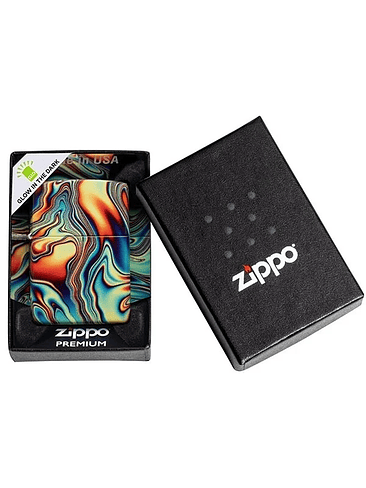 COLORFUL SWIRL PATTERN-ZIPPO 3