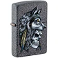 Wolf Skull Feather Design-Zippo - Miniatura 1