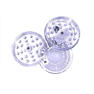 Moledor Plastico 3 Partes  Transparente- Bulldog