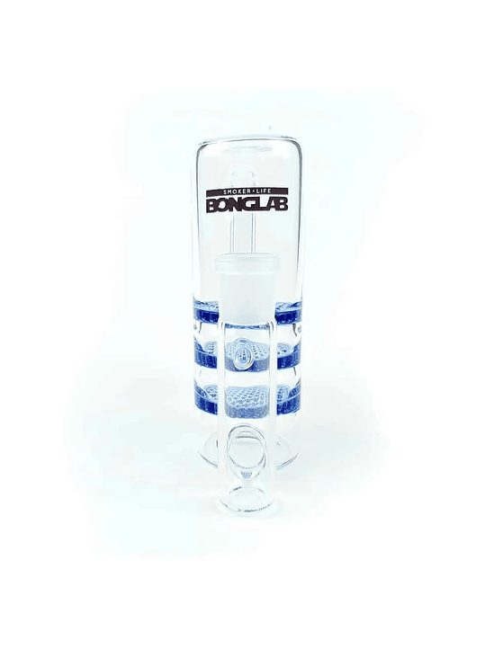 ATRAPA CENIZA PANAL TRIPLE BLUE 18MM-BONGLAB 1