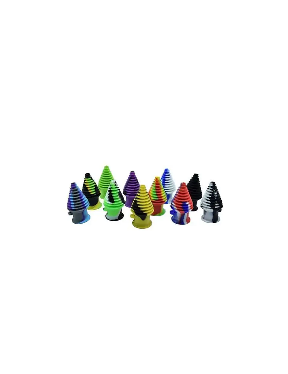 Boquilla Higienica Silicona Para Bong Morado/Negro/Verde-Bonglab 1