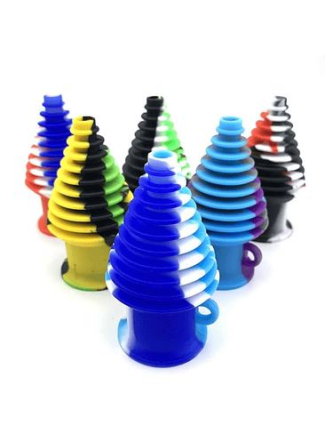 BOQUILLA HIGIENICA SILICONA PARA BONG MORADO/NEGRO-BONGLAB 2