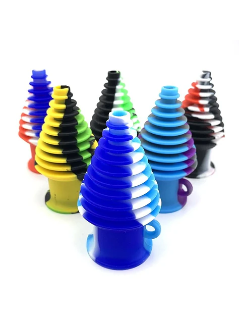 Boquilla Higienica Silicona Para Bong Morado/Negro-Bonglab 2