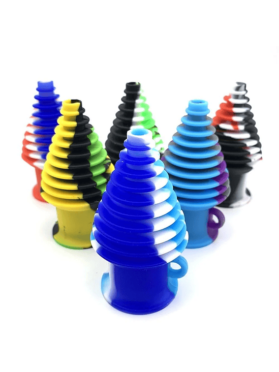BOQUILLA HIGIENICA SILICONA PARA BONG MORADO/NEGRO-BONGLAB 2