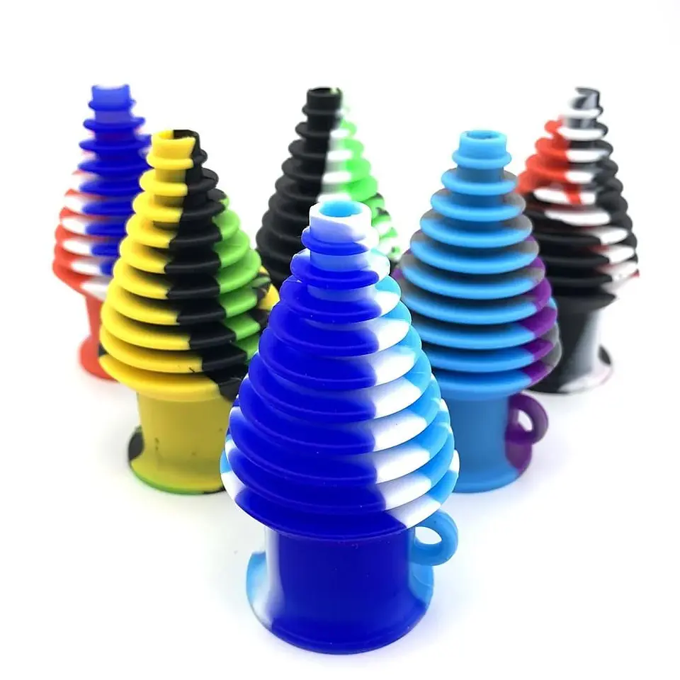 Boquilla Higienica Silicona Para Bong Morado/Negro/Verde-Bonglab 2
