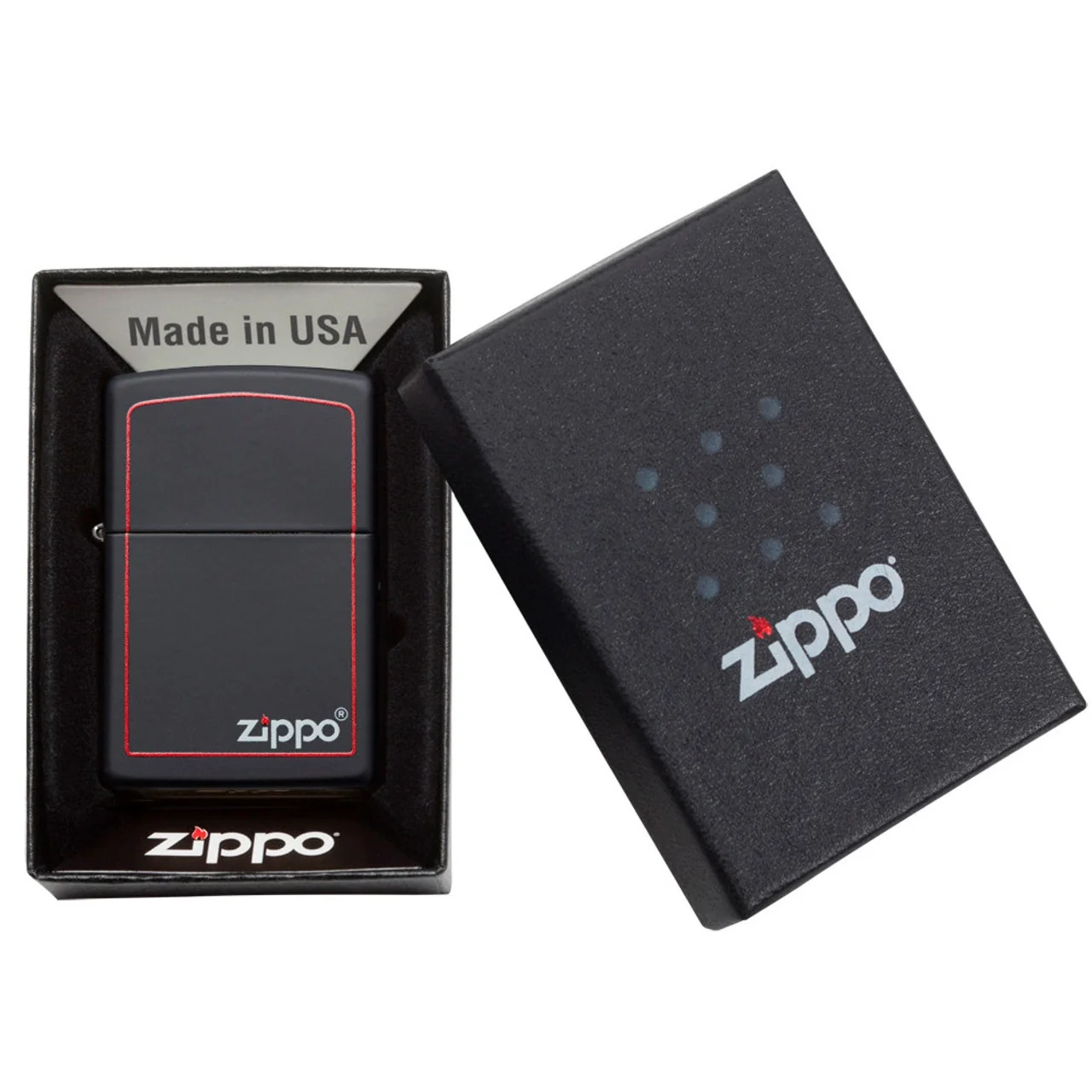 Encendedor Classic Black & Red-Zippo 3