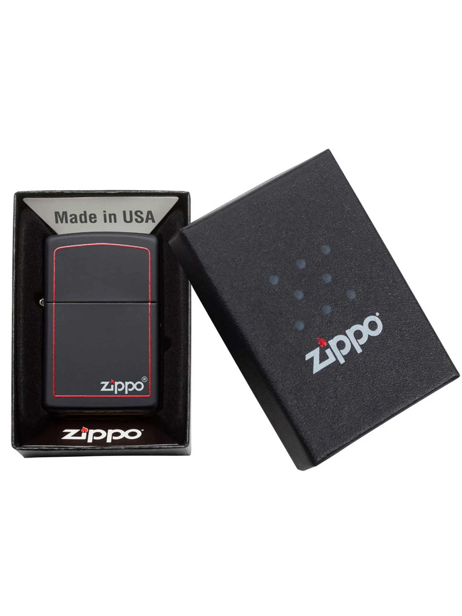 Encendedor Classic Black & Red-Zippo 3
