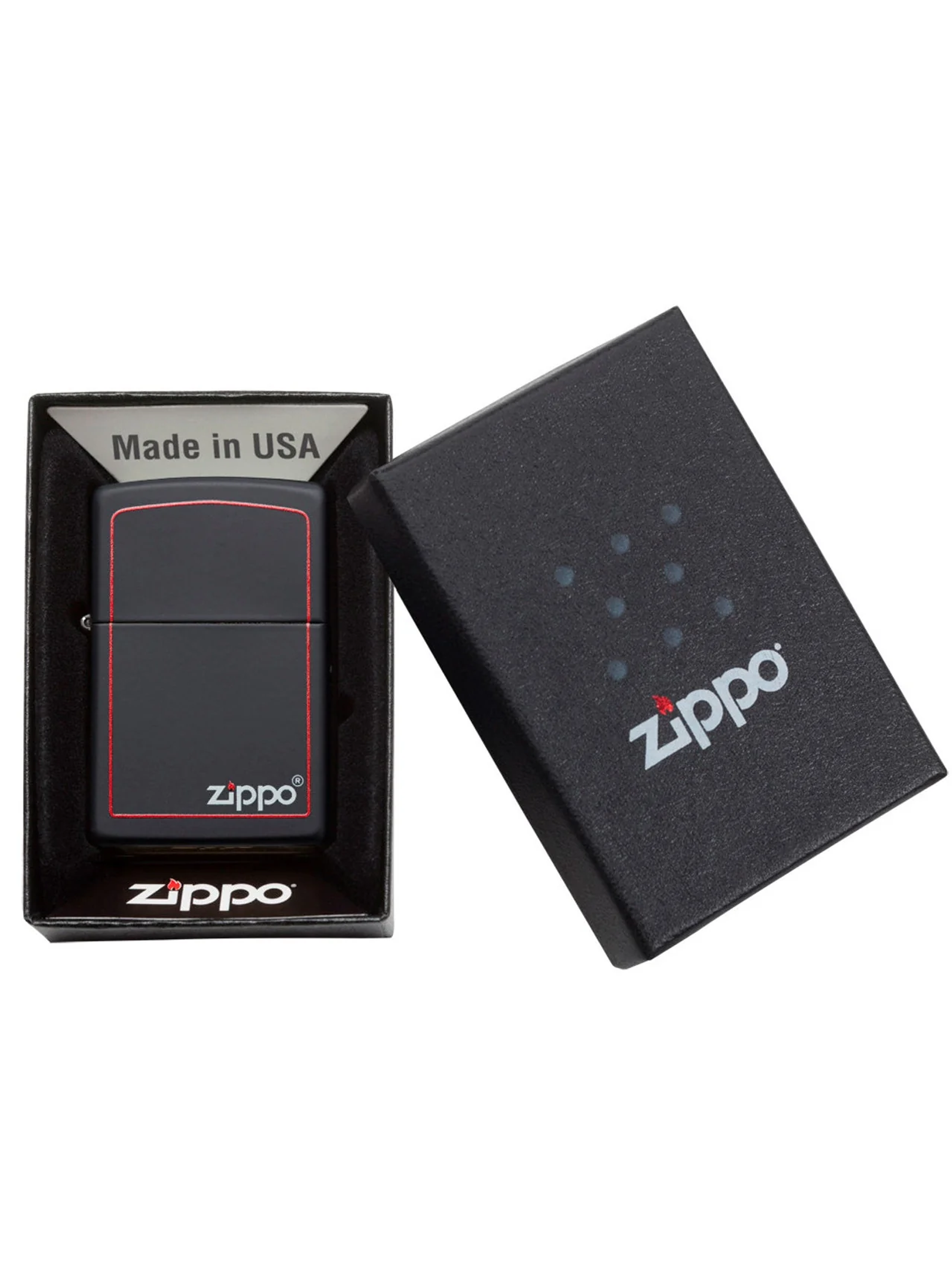 Encendedor Classic Black & Red-Zippo 3