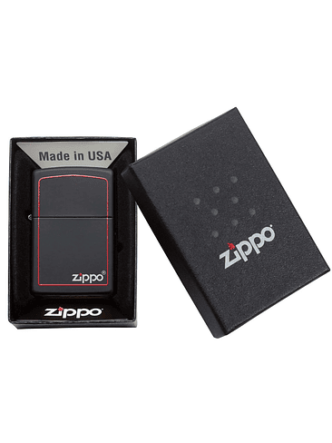 ENCENDEDOR CLASSIC BLACK & RED-ZIPPO 3