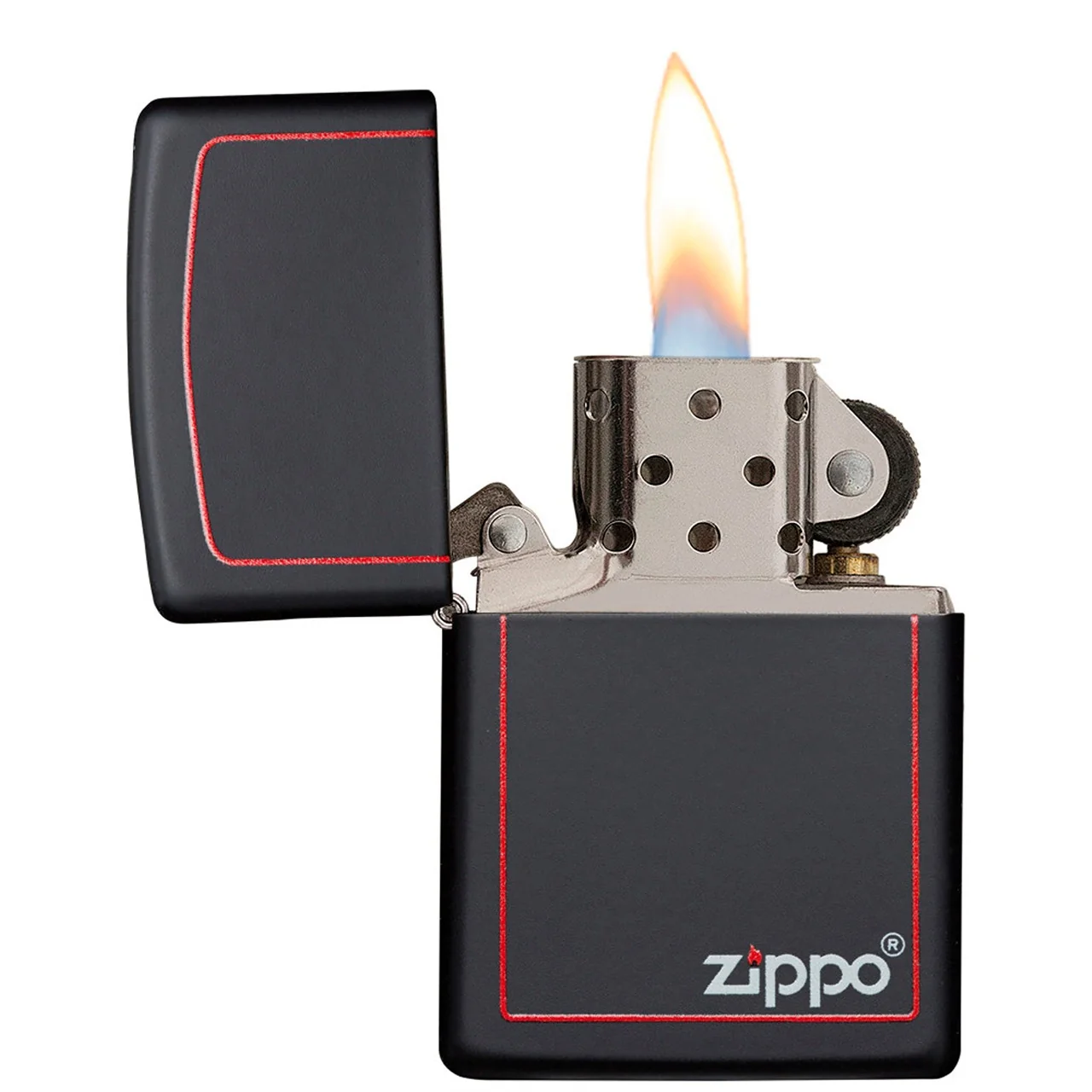 Encendedor Classic Black & Red-Zippo 2