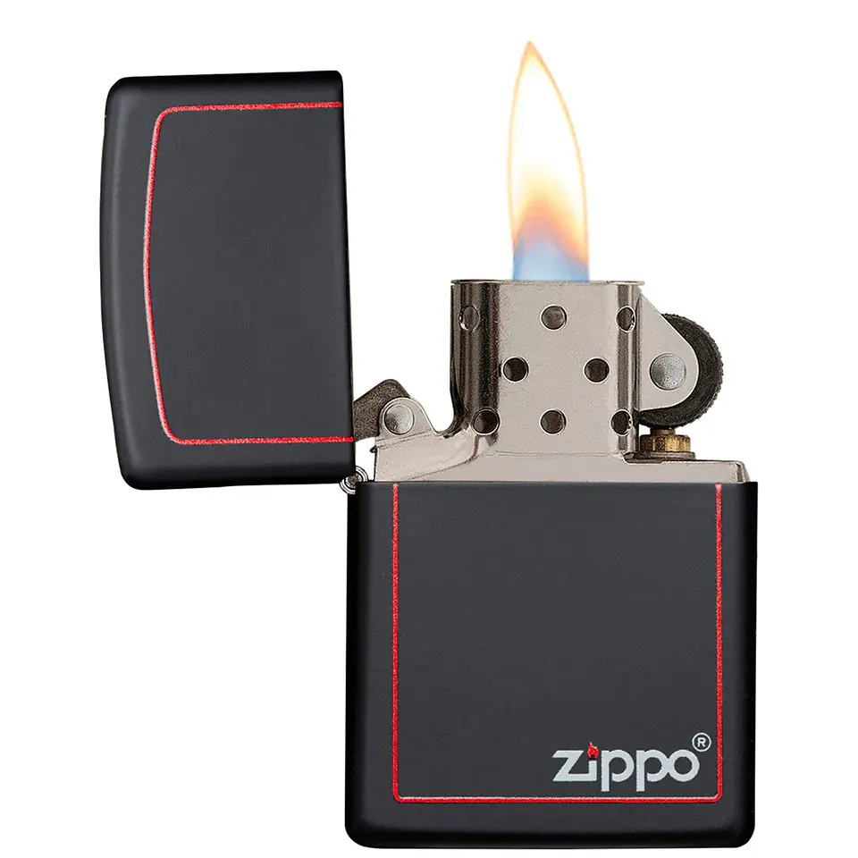Encendedor Classic Black & Red-Zippo 2
