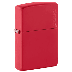 Encendedor Classic Red Matte Logo - Zippo