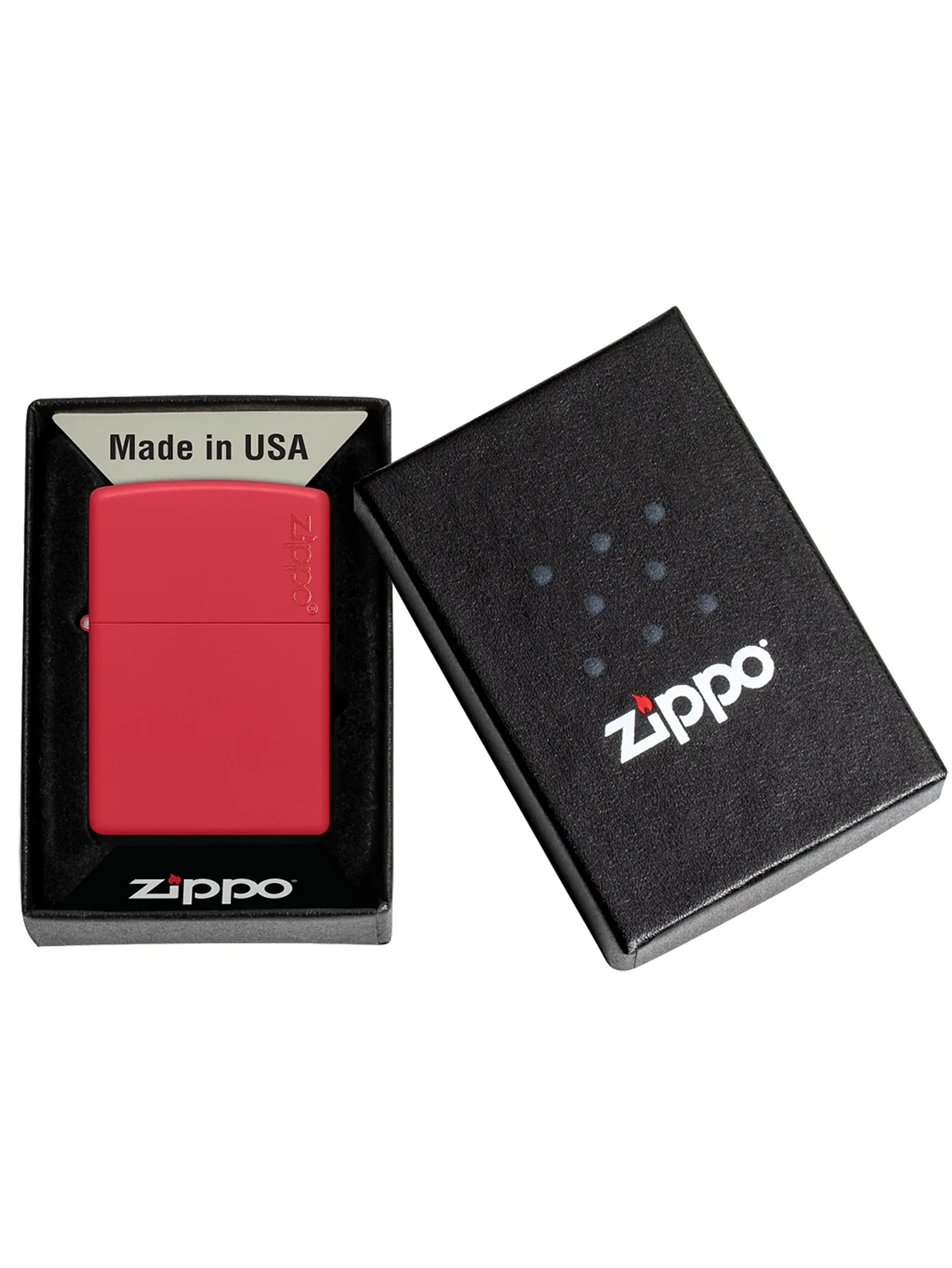 Encendedor Classic Red Matte Logo - Zippo 3