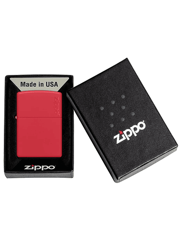 ENCENDEDOR CLASSIC RED MATTE LOGO - ZIPPO 3