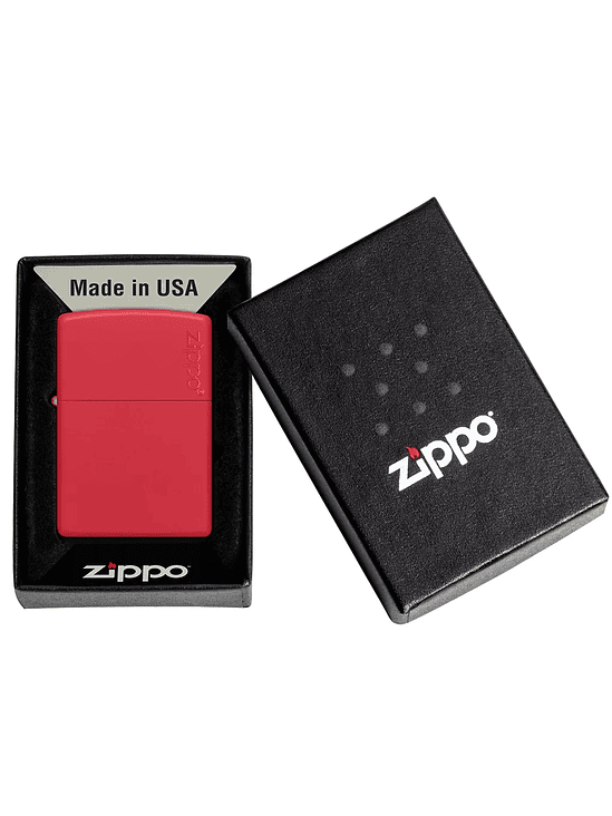 ENCENDEDOR CLASSIC RED MATTE LOGO - ZIPPO 3
