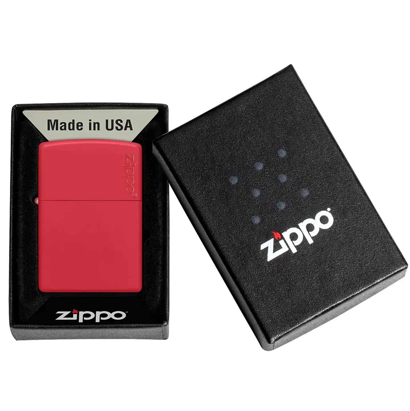 Encendedor Classic Red Matte Logo - Zippo 3
