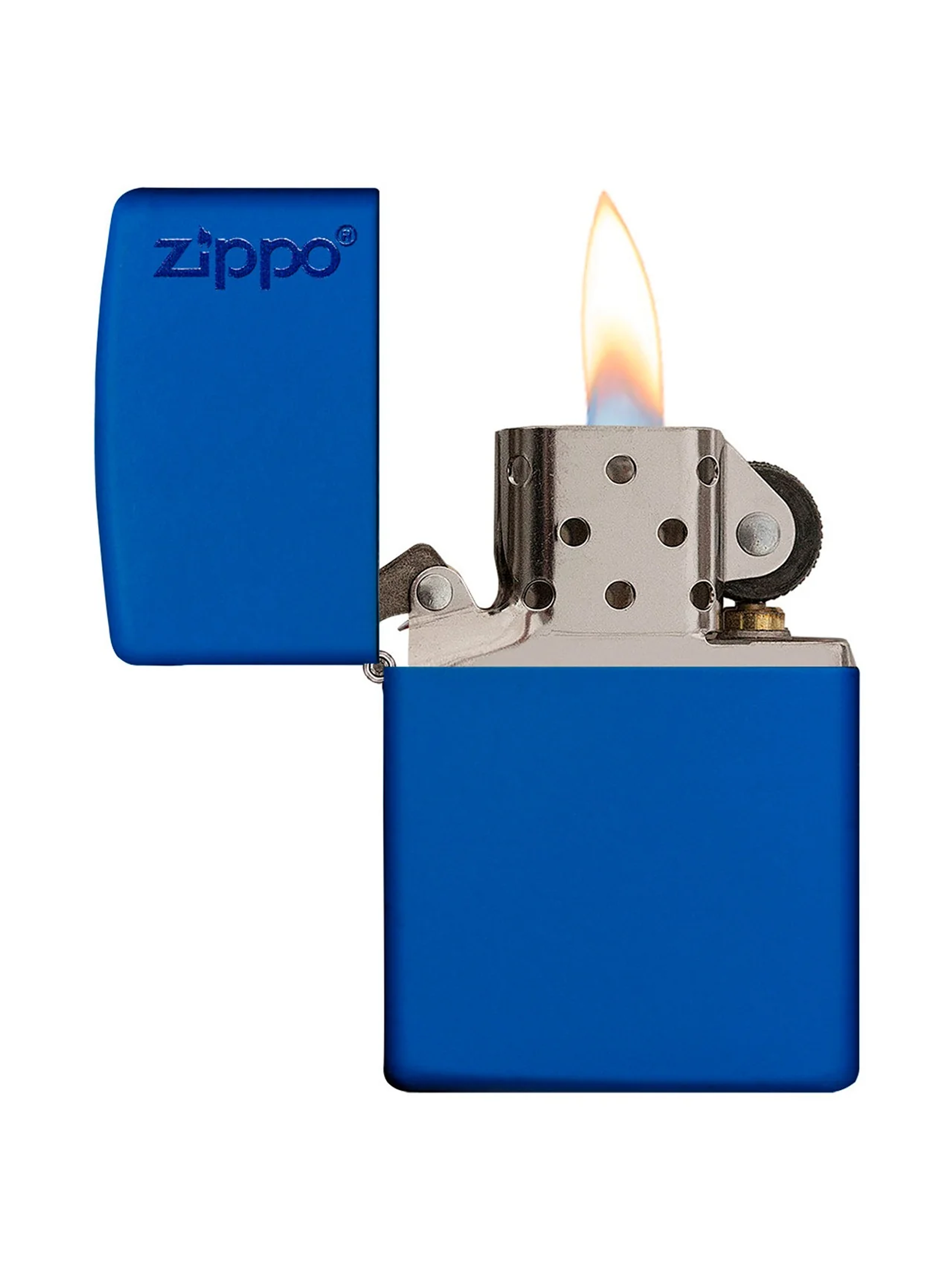 Encendedor Royal Blue Matte Logo - Zippo 2