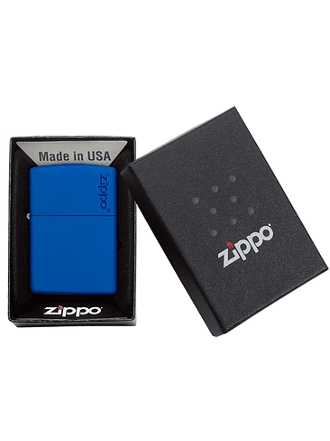 ENCENDEDOR ROYAL BLUE MATTE LOGO - ZIPPO 3