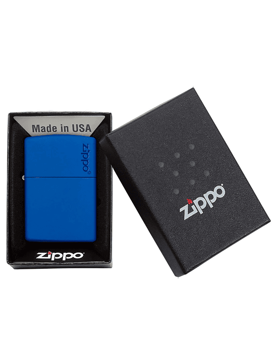 ENCENDEDOR ROYAL BLUE MATTE LOGO - ZIPPO 3