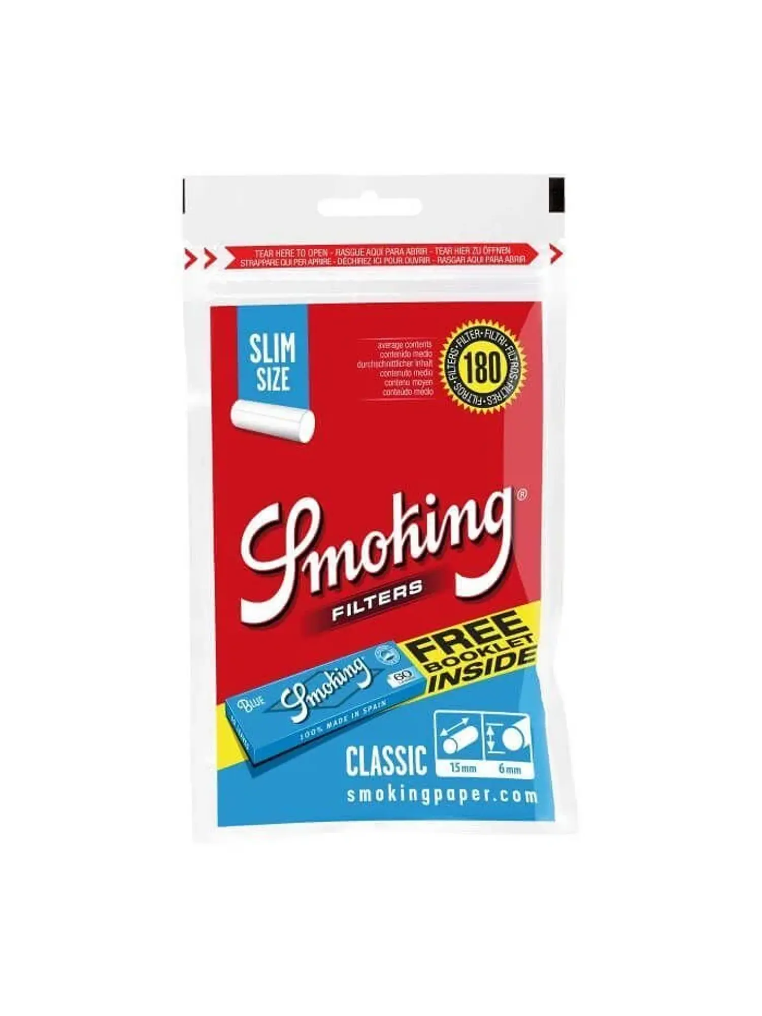 Filtro Slim Classic 180 Blue Regular-Smoking 1