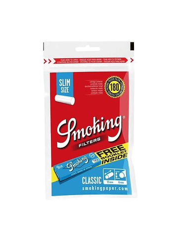 FILTRO SLIM CLASSIC 180 BLUE REGULAR-SMOKING 1