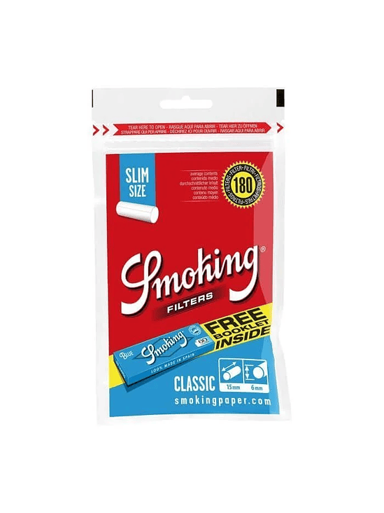 FILTRO SLIM CLASSIC 180 BLUE REGULAR-SMOKING 1