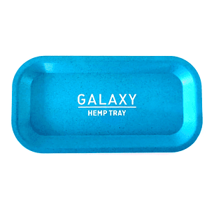 BIODEGRADABLE BLUE HEMP ROLLING TRAY-GALAXY