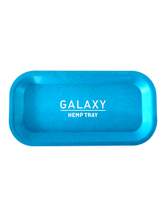 BIODEGRADABLE BLUE HEMP ROLLING TRAY-GALAXY 1