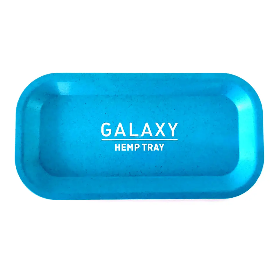 Biodegradable Blue Hemp Rolling Tray-Galaxy 1