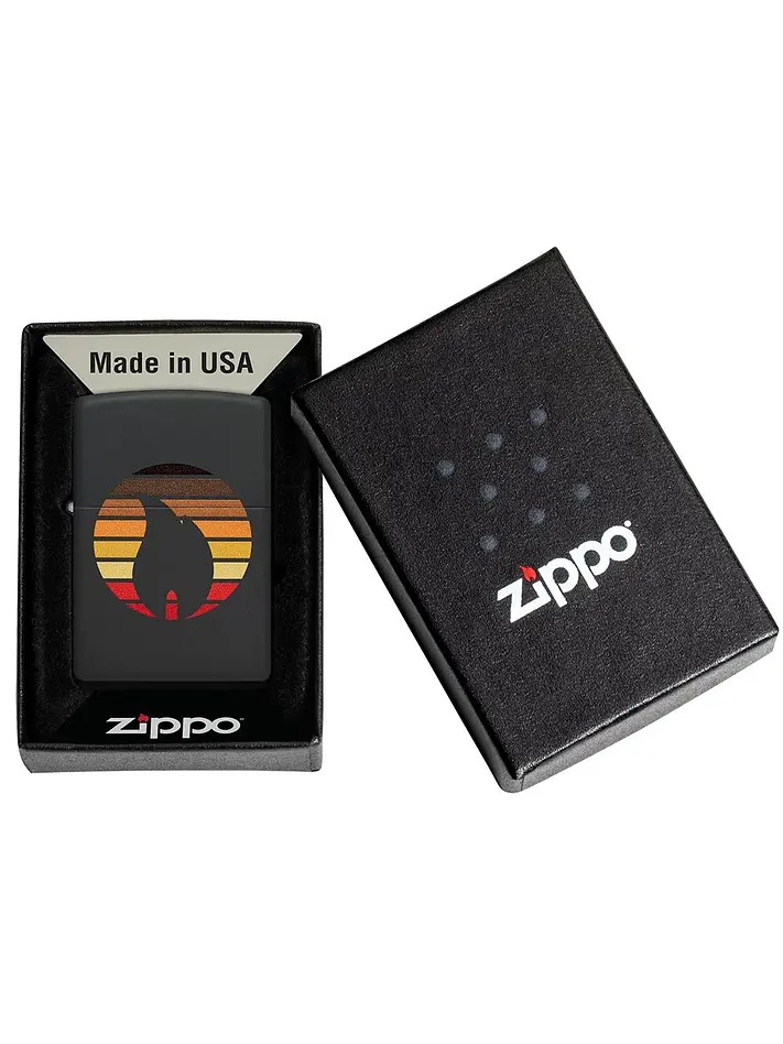 Flame Design Colorblock-Zippo 3