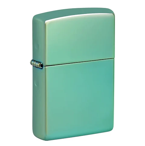 Encendedor High Polish Green Logo - Zippo