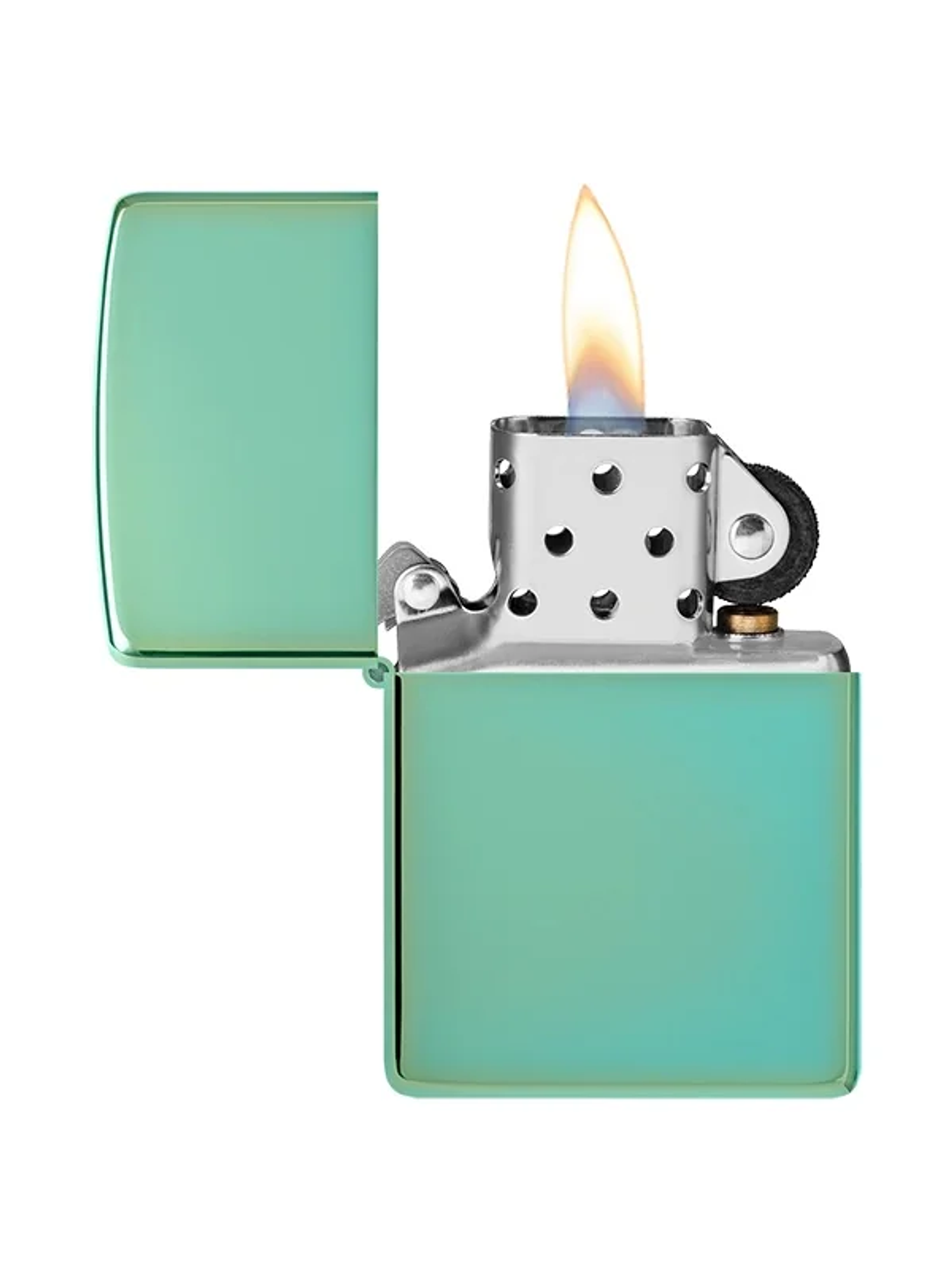 Encendedor High Polish Green Logo - Zippo 2