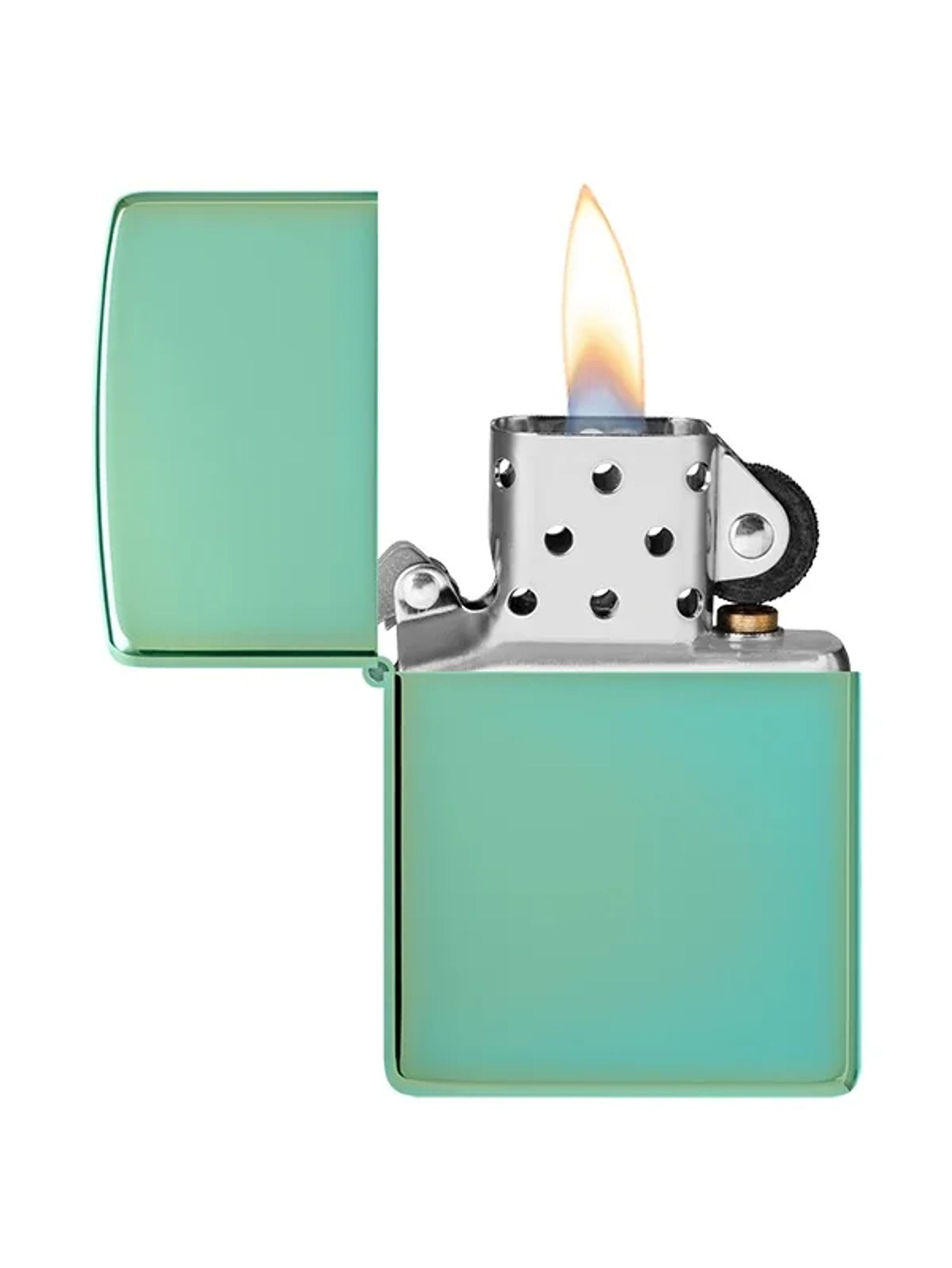 Encendedor High Polish Green Logo - Zippo 2
