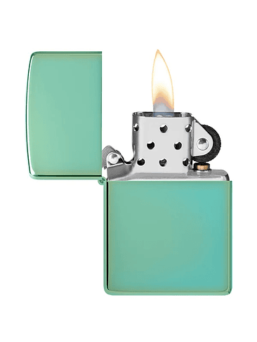 ENCENDEDOR HIGH POLISH GREEN LOGO - ZIPPO 2