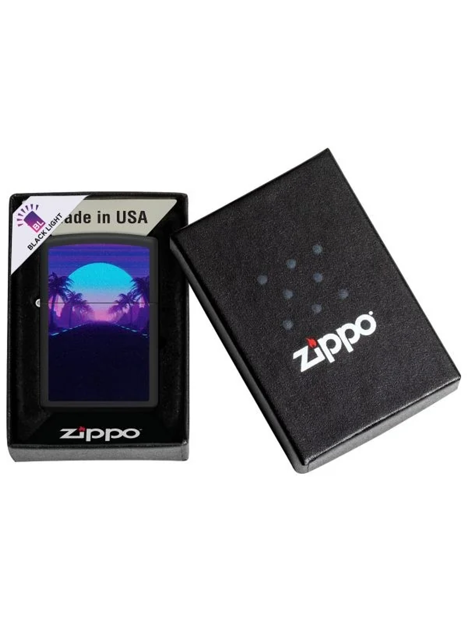 Sunset Black Light Design-Zippo 1