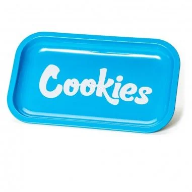 Metal Rolling Tray Blue Medium-Cookies 1