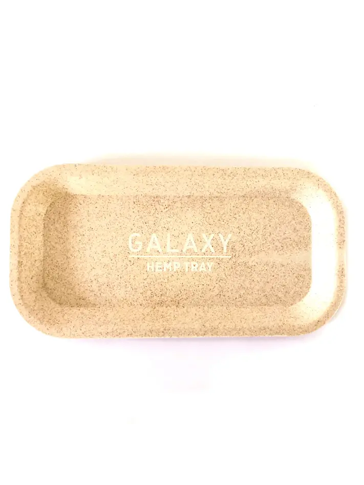 Biodegradable White Hemp Rolling Tray-Galaxy 1