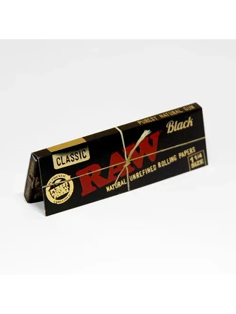 Papelillos Black 1 1/4 1 Ud-Raw 1