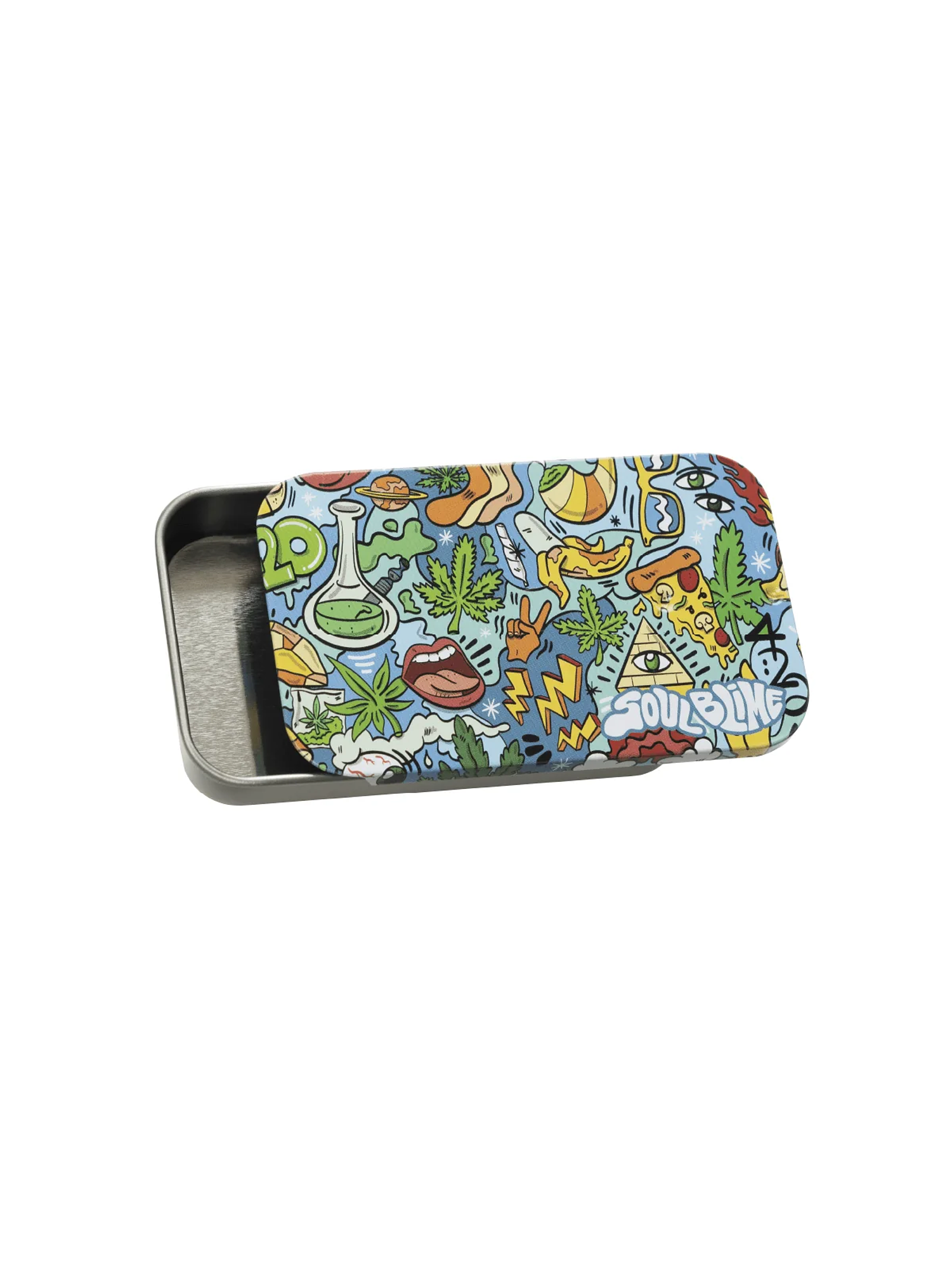Contenedor Diseños Tapa Deslizable Psicodelia  -Soulblime 1
