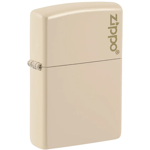 Encendedor Classic Flat Sand Logo - Zippo