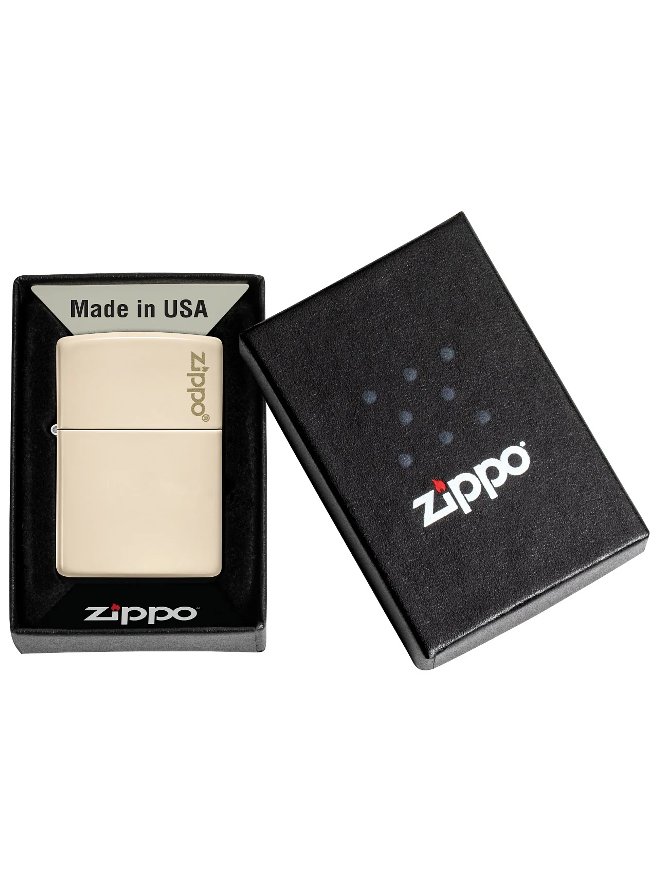 Encendedor Classic Flat Sand Logo - Zippo 3