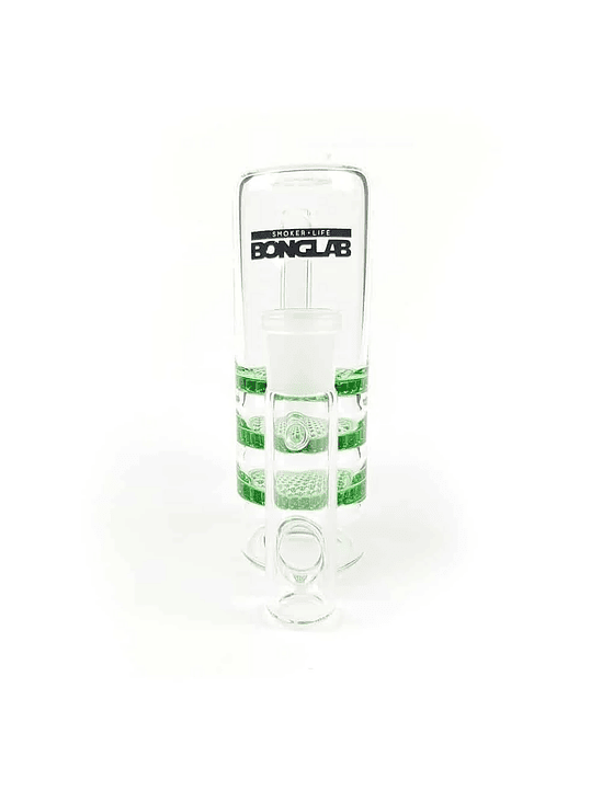 ATRAPA CENIZA PANAL TRIPLE GREEN 18MM-BONGLAB 1