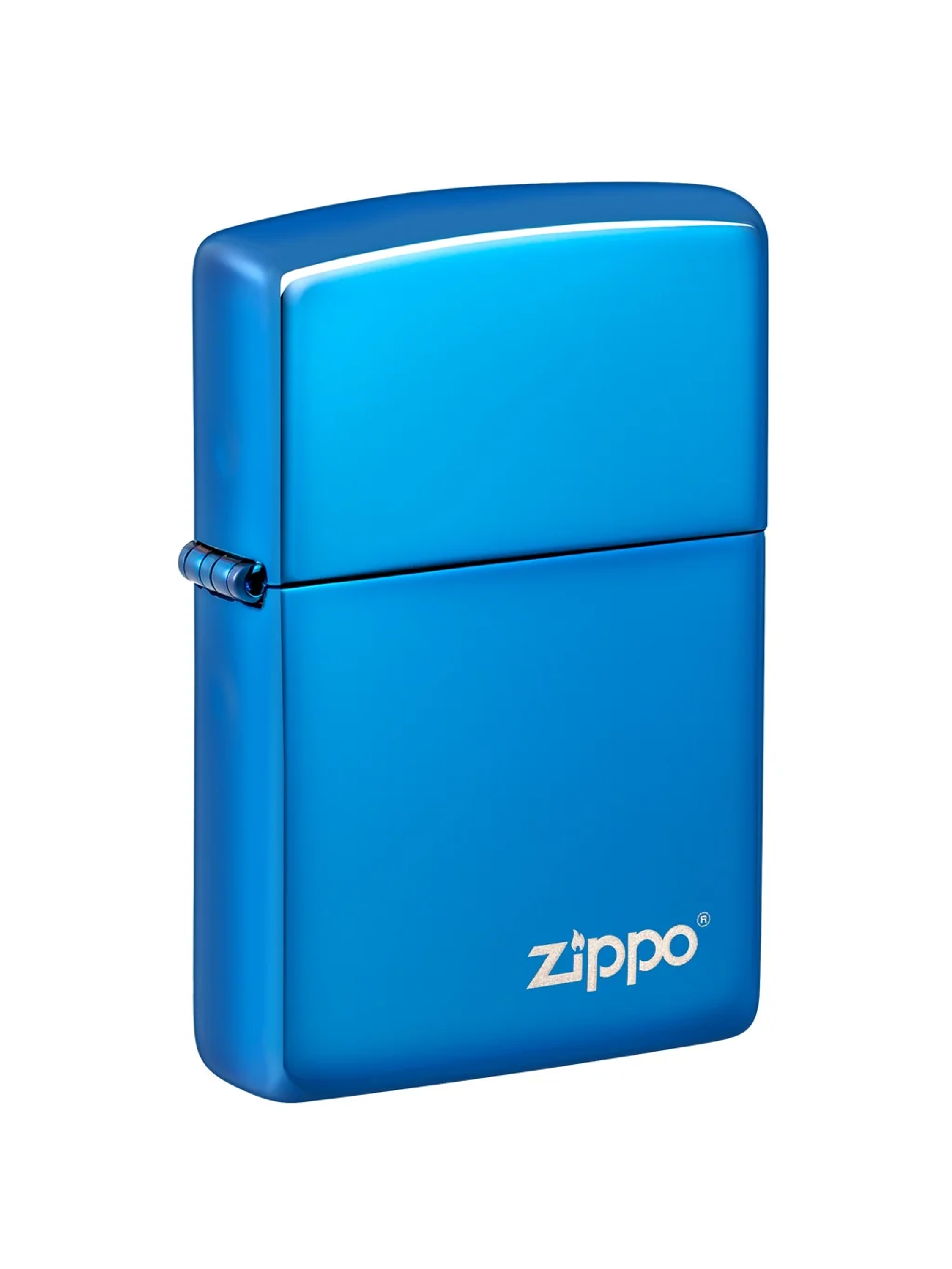 Encendedor Hig Polish Blue Logo - Zippo 1