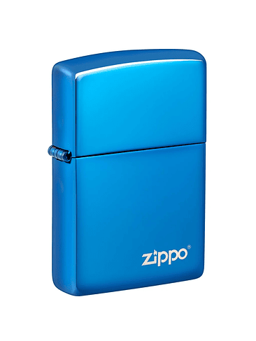 ENCENDEDOR HIG POLISH BLUE LOGO - ZIPPO 1