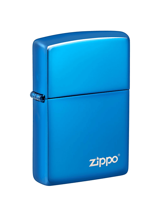ENCENDEDOR HIG POLISH BLUE LOGO - ZIPPO 1